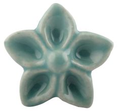 Sea Green Ceramic Flower Drawer Knob Online